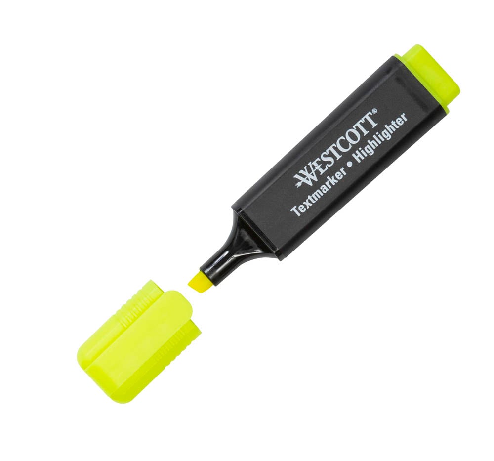 WESTCOTT Textmarker gelb, 1 St. | office discount