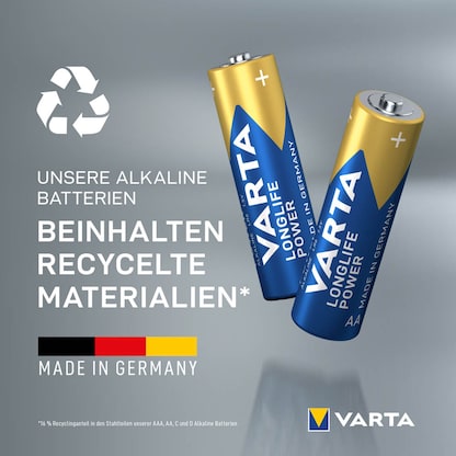 Artikelbild 5 für 24 VARTA Batterien LONGLIFE Power Cube Mignon AA 1,5 V, Artikelnummer 552879