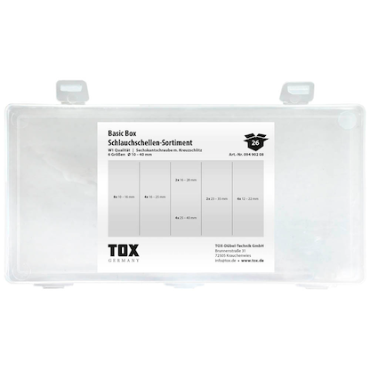 Artikelbild 3 für TOX Schlauchschellen-Sortiment BASIC 26-teilig, Artikelnummer 560189