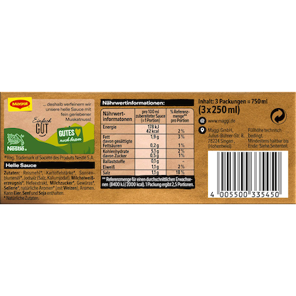 Artikelbild 3 für Maggi® Helle Sauce 28x 3 St., Artikelnummer 612257