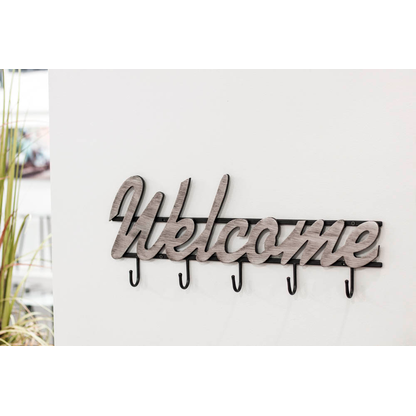 Artikelbild 3 für HAKU Möbel Wandgarderobe 17718 silber Metall 5 Haken 60,0 x 24,0 cm, Artikelnummer 965562