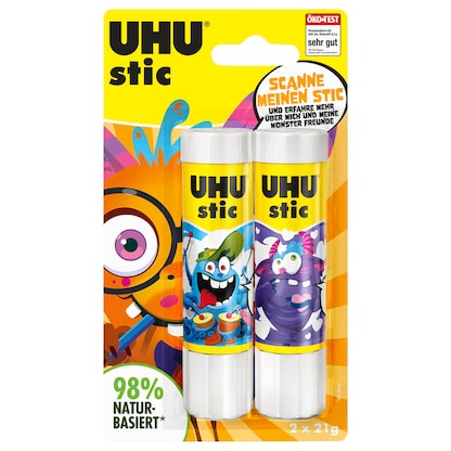 Artikelbild 4 für 2 UHU MONSTER Klebestifte 2x 21,0 g, Artikelnummer 312669