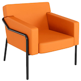 Artikelbild 1 für medso powered by PAPERFLOW Sessel MEDSO L orange schwarz Kunstleder, 1 St., Artikelnummer 522858