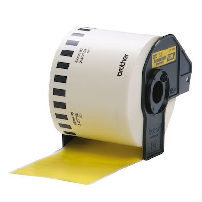 Artikelbild 3 für brother Endlospapierrolle für Etikettendrucker DK44605 gelb, 62,0 mm, 1 x 1 Etiketten, Artikelnummer 556456