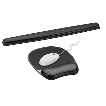 Artikelbild 24 für AKTION: Fellowes Mousepad mit Handgelenkauflage Crystals Gel schwarz + GRATIS Fellowes Tastatur-Handballenauflage, Artikelnummer 845592