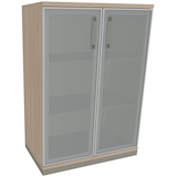 Artikelbild 1 für fm Aktenschrank Oldenburg, 4260429767601 akazie, Acrylglas satiniert 2 Fachböden 80,0 x 44,2 x 113,3 cm, Artikelnummer 372353