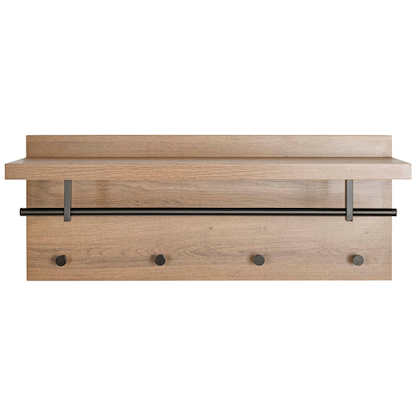 Artikelbild 3 für HAKU Möbel Wandgarderobe 37144 eiche Holz 4 Haken 75,0 x 30,0 cm, Artikelnummer 965602