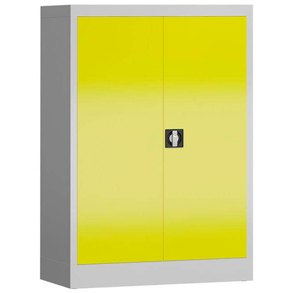 Artikelbild 2 für ClassiX Metallschrank X-530326 zinkgelb, lichtgrau 92,0 x 42,0 x 120,0 cm, aufgebaut, Artikelnummer 182406