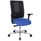 Artikelbild 1 für Topstar Bürostuhl Sitness Open X (N) Deluxe Alu mit Schiebesitz, OX39WTW2 T260 Stoff blau, Gestell alu, Artikelnummer 981712