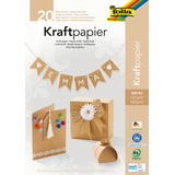 Artikelbild 1 für folia Tonpapier Kraftkarton braun 120/230 g/qm 20 Blatt, Artikelnummer 192114