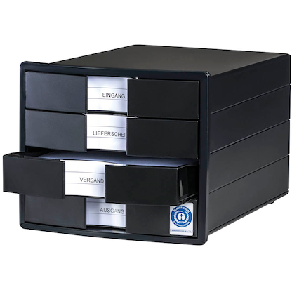 Artikelbild 4 für HAN Schubladenbox KARMA schwarz 10128-13, DIN A4 mit 4 Schubladen, Artikelnummer 661724