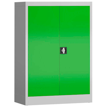 Artikelbild 2 für ClassiX Metallschrank X-530325 lichtgrau, gelbgrün 92,0 x 42,0 x 120,0 cm, aufgebaut, Artikelnummer 182419