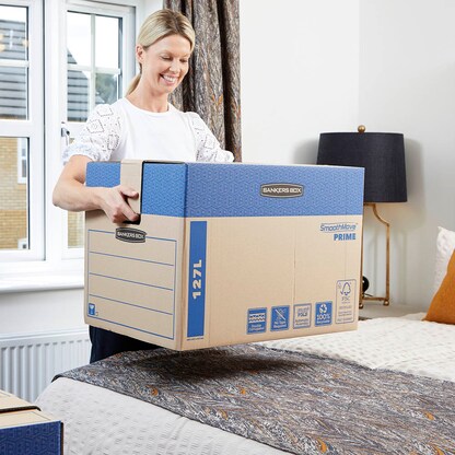 Artikelbild 7 für 5 Bankers Box Umzugskartons SmoothMove FastFold 63,2 x 48,0 x 46,3 cm, Artikelnummer 539068