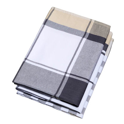 Artikelbild 2 für Dyckhoff Geschirrtücher Karo grau 50 x 70 cm, 3 St., Artikelnummer 500183