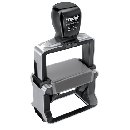 Artikelbild 3 für trodat Textstempel, individualisierbar 5206 selbstfärbend schwarz mit Logo, 1 St., Artikelnummer 320972