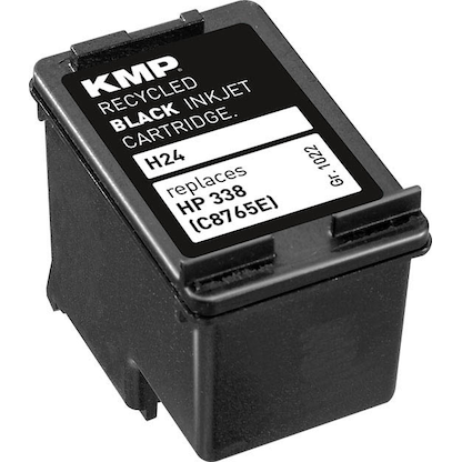 Artikelbild 3 für KMP H24 schwarz Druckerpatrone kompatibel zu HP 338 (C8765E), Artikelnummer 164269