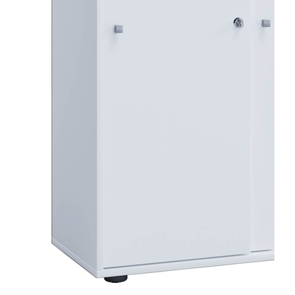 Artikelbild 6 für VCM my office Schiebetürenschrank XXL Lona, 914374 weiß 3 Fachböden 70,0 x 37,0 x 183,0 cm, Artikelnummer 886080