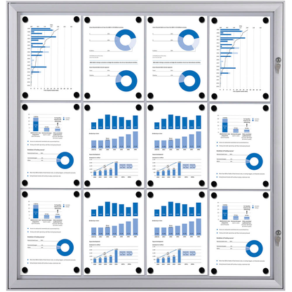 Artikelbild für Showdown® Displays Schaukasten S alu 12x DIN A4, Artikelnummer 132258