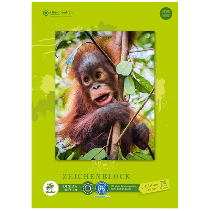 Artikelbild 2 für Edition Dürer Zeichenblock green DIN A4, Artikelnummer 421519