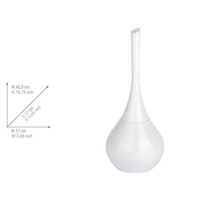 Artikelbild 2 für WENKO WC-Garnitur Flakon weiß Stein, Artikelnummer 531911