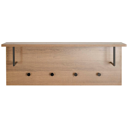 Artikelbild 3 für HAKU Möbel Wandgarderobe 37147 eiche Holz 4 Haken 80,0 x 30,0 cm, Artikelnummer 965622