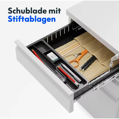 Artikelbild 4 für FlexiSpot RC3 Rollcontainer weiß 3 Auszüge 46,0 x 39,0 x 62,0 cm, Artikelnummer 444939