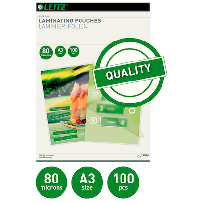 Artikelbild 9 für 100 LEITZ Laminierfolien glänzend für A3 80 micron, Artikelnummer 908103