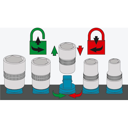 Artikelbild 2 für HAZET 900S Steckschlüsseleinsatz-Set 23-tlg., Artikelnummer 581656