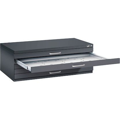 Artikelbild für CP 7100 Planschrank schwarzgrau 5 Schubladen 110,0 x 76,5 x 42,0 cm, Artikelnummer 682029