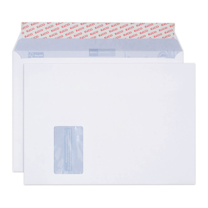 Artikelbild 2 für ELCO Briefumschläge Proclima DIN C4 mit Fenster weiß haftklebend 250 St., Artikelnummer 270841