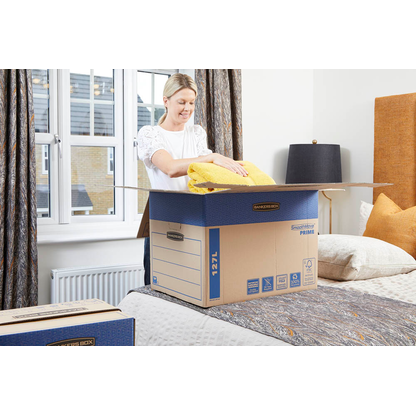 Artikelbild 11 für 5 Bankers Box Umzugskartons SmoothMove FastFold 63,2 x 48,0 x 46,3 cm, Artikelnummer 539068