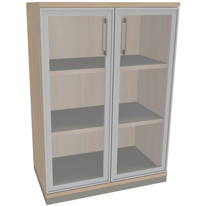 Artikelbild 14 für fm Aktenschrank Oldenburg, 4260429767656 akazie, Acrylglas klar 2 Fachböden 80,0 x 44,2 x 113,3 cm, Artikelnummer 372082