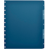 Artikelbild 1 für OXFORD Ordnerregister vario-zipp DIN A4 Vollformat 1-5 blau/ transparent 5-teilig, 1 St., Artikelnummer 712158