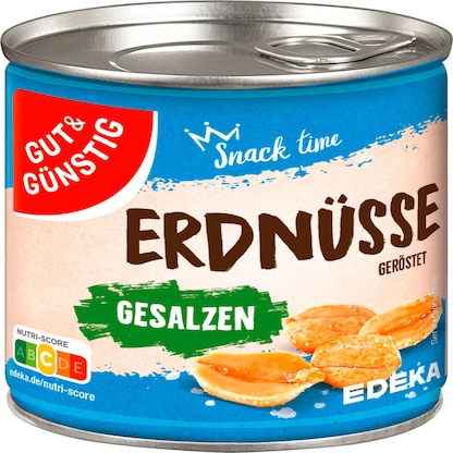 Artikelbild für GUT&GÜNSTIG geröstet & gesalzen Erdnüsse 200,0 g, Artikelnummer 990919