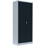 Artikelbild 1 für LÜLLMANN Stahlschrank 530338 anthrazit, lichtgrau 80,0 x 38,3 x 180,0 cm, aufgebaut, Artikelnummer 182657