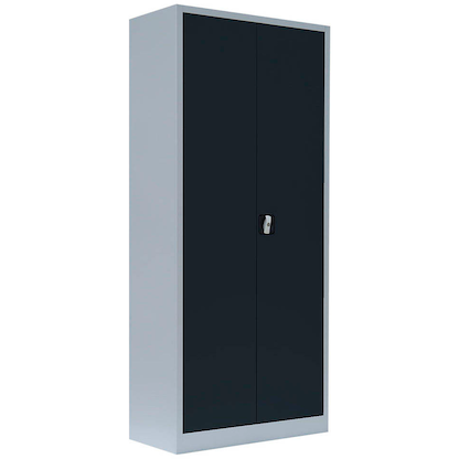 Artikelbild für LÜLLMANN Metallschrank 530338 anthrazit, lichtgrau 80,0 x 38,3 x 180,0 cm, aufgebaut, Artikelnummer 182657