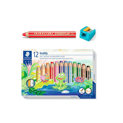 Artikelbild 3 für STAEDTLER Buddy 3in1 Buntstifte farbsortiert, 12 St., Artikelnummer 193361