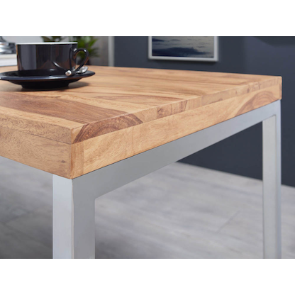 Artikelbild 6 für WOHNLING Schreibtisch akazie rechteckig, Kufen-Gestell chrom 120,0 x 60,0 cm, Artikelnummer 540403