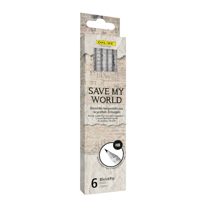 Artikelbild 14 für ONLINE® Save My World Bleistifte HB grau, 6 St., Artikelnummer 237846