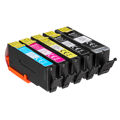 Artikelbild 3 für dots 2x schwarz, cyan, magenta, gelb Druckerpatronen kompatibel zu Canon PGI-550 XL PGBK, CLI-551 XL BK/C/M/Y, Artikelnummer 575546