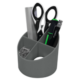 Artikelbild 1 für helit Stiftehalter the green cross grau Kunststoff 4 Fächer 11,0 x 11,0 x 10,5 cm, Artikelnummer 823833