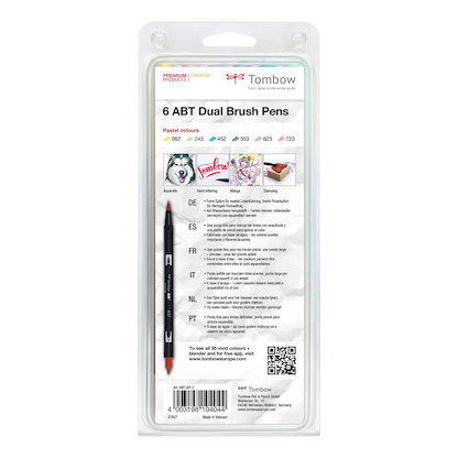Artikelbild 2 für Tombow ABT Dual Brush-Pens farbsortiert, 6 St., Artikelnummer 398425