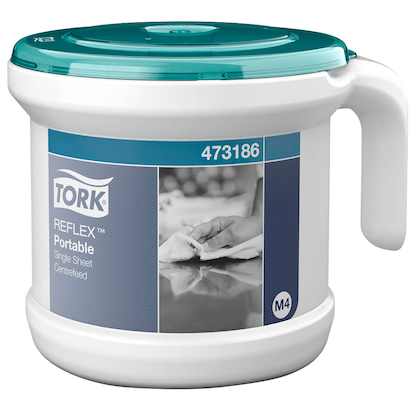 Artikelbild 2 für TORK Putztuchspender Performance Reflex™ M4 473186 türkis Kunststoff, Artikelnummer 584957