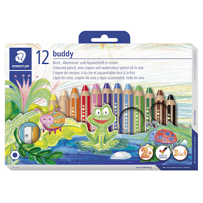 Artikelbild 2 für STAEDTLER Buddy 3in1 Buntstifte farbsortiert, 12 St., Artikelnummer 193361