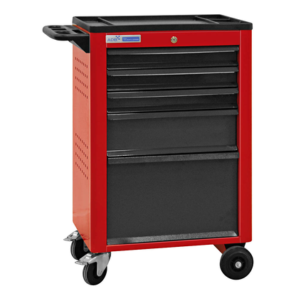 Artikelbild für ADB Basic Werkstattwagen rot 5 Schubladen, Artikelnummer 204110