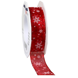 Artikelbild 1 für PRÄSENT Geschenkband Trient seidenmatt rot 25,0 mm x 20,0 m, Artikelnummer 198447