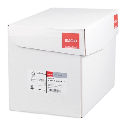 Artikelbild 2 für ELCO Briefumschläge Proclima DIN C4 ohne Fenster weiß haftklebend 250 St., Artikelnummer 270837