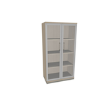 Artikelbild 1 für fm Aktenschrank Oldenburg, 4260429767663 akazie, Acrylglas klar 3 Fachböden 80,0 x 44,2 x 151,7 cm, Artikelnummer 372213