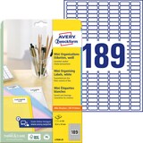 Artikelbild 1 für 4.725 AVERY Zweckform Etiketten L7658-25 weiß 25,4 x 10,0 mm, Artikelnummer 574335