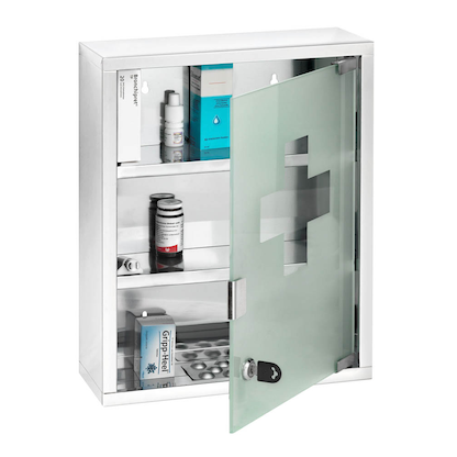 Artikelbild 4 für WENKO Medizinschrank ohne Norm silber, Artikelnummer 808994